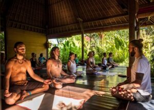 Yoga class and yoga trtrea in ubud bali